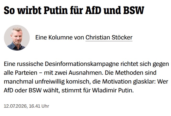 Vorschau: Spiegel, FAZ und t-online betätigen sich als heimliche Verkündungsorgane der Geheimdienste